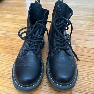 Dr. Martens faux leather combat boots